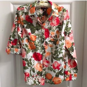Talbots floral blouse